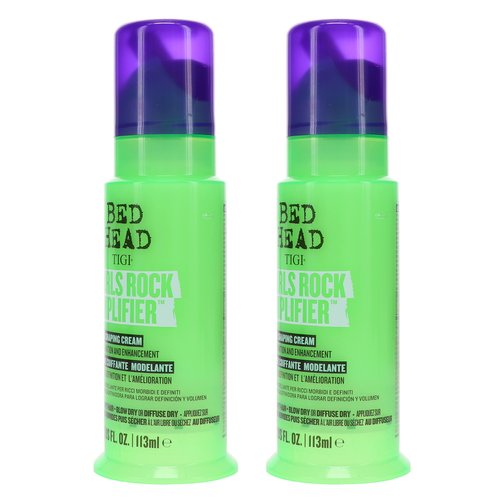 Bed Head by TIGI Curls Rock Amplifier Curly Hair Cream for Defined Curls 3.8 oz (Pack of 2)