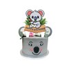 Koala Birthday Party Decorations with Cute Koala Happy Birthday Banner, Latex Balloons, Cake Cupcake Toppers for Koala Birthday Party Safari Jungle Animal Party Supplies