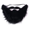 Halloween Fake Beard, Costume Party Funny Costume Beard, Black Chong Beard Mustache Halloween Wig