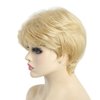 SYXLCYGG Short Blonde Wig Old Lady Wigs Short Wig Ladies Wavy Synthetic Older Womens Hair Wigs Fluffy 2.7 OZ Free Wig Cap