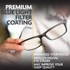 Prospek Blue Light Glasses Men, DYNAMIC (No Magnification) - High Optical Quality Lenses - Regular Size