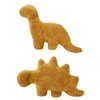 Isaacalyx 2 Pack Dino Nugget Pillow Plush, Soft Dinosaur Chicken Nuggets Pillow for Birthday Gifts, Dinosaur Theme Party Decorations (2 Packs Dino)