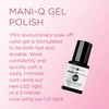 Young Nails Mani-Q Gel Polish, Color Gel Nail Polish for Natural or Artificial Nails, Cure with LED or UV Light, Soak Off Gel Polish 0.34 fl oz.