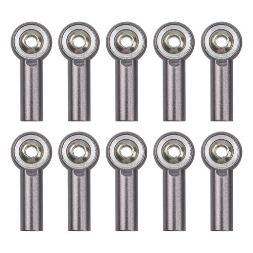 10Pcs ShareGoo M3 Tie Rod End Ball Head Holder Link 3mm Thread Ball Joint Compatible with Redcat HSP Traxxas Axial 1/10 RC Car Truck Boat DIY Robot Airplane,L26mm (Titanium)