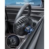 TriPole Car Fan USB Fan for Car Vent Powerful 3 Speed Car Cooling Clip Fan with Quiet Brushless Motor 360 Degree Rotatable Portable Fan for Car Vehicle, Van, Truck, SUV, RV