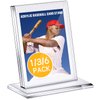 Mudder 6 Pack Acrylic Baseball Card Frame Display Stand Trading Card Display Clear Trading Card Holder for Standard Cards, Sports Cards, Trading Card, Sports Card