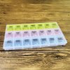INVODA Pill Case 7 Day Weekly Pill Box with Medication Reminder Pill Organizer - Morning Noon Evening Daily 21 Detachable Compartments (3x7)
