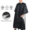 URAQT Barber Cape for Men Women, Barber Apron with Adjustable Velcro Closure Profesional Hair Cutting Cape Haircut Cape Barber Mat Supplies Accessories for Hair Treatment Coloring Styling (Black)