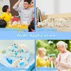 Toymany 6PCS Polar Bear Figurines Toy with Polar Bear Cub, 2-4" Realistic Plastic Arctic Animals Figures Family Set for Christmas Educational Toys Cake Toppers Birthday Gifts for Kids