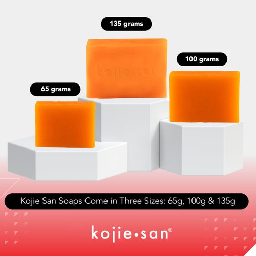 Kojie San Skin and Body Soap – Original Kojic Acid, Dark Spot Remover Soap Bar with Coconut & Tea Tree Oil – 65g x 4 Bars