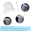 FRIUSATE Hair Coloring Highlighting Cap, 2 Pieces Silicone Highlight Cap Pull Through Caps Hair Coloring Frosting Cap with Hook, Hair Highlighting Kit Gloves and Brush for Salon Tools Women Men