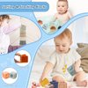 EPOGG 6 in 1 Montessori Toys for Babies 6-12 Months Up - Incl Pull String Toy, Stacking Cups, Tissue Box, Suction Cup Spinner, Stacking Blocks,Activity Cube, Baby Toys for 1 2 3 Year Old