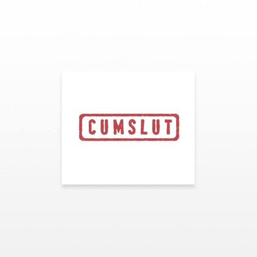 2 Cumslut Temporary Tattoos