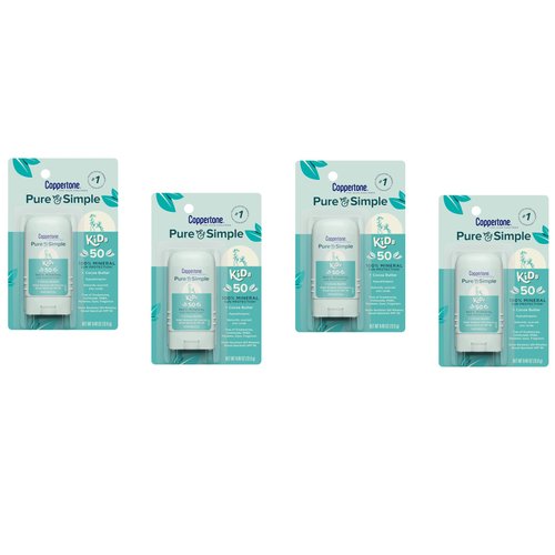 Coppertone Kids Sunscreen Stick Broad Spectrum SPF 50.46 Ounces Each (4)