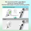 Nelko P21 Label Maker Tape, 15x40mm (0.59"x1.57") Self-Adhesive Label Compatible with P21 Label Maker for Home/Office/School, 180 Labels/Roll, White