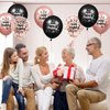 Rose Gold Birthday Balloons Party Decorations for Women Girls 18Pcs Rose Gold Black Happy Birthday Balloons 12 Inch Confetti Latex Sweet Birthday Balloons for Birthday Anniversary Party Supplies