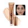Anglicolor Liquid Highlighter Makeup Stick 3D Sparkling Effect,Cream Highlighter Lightweight,Easy To Spread,Highlighter Makeup Long-lasting,Natural Makeup Effect(01#Spotlight)
