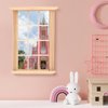 DOITOOL 8PCS Dollhouse Windows 1: 12 Scale Miniature Dollhouse Furniture Window Frame Model Dollhouse Furniture DIY Dollhouse Bedroom Accessories, 2.5 x 4.3inch