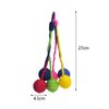 Leefasy Hanging Interactive Cat Toy Sisal Rope Ball, Eco Friendly Self Play Bite and Wear Resistant Pets Interactive Toy Cat Rope Ball for Indoors Cats for Hanging Cat Scratching Tree - Random Color