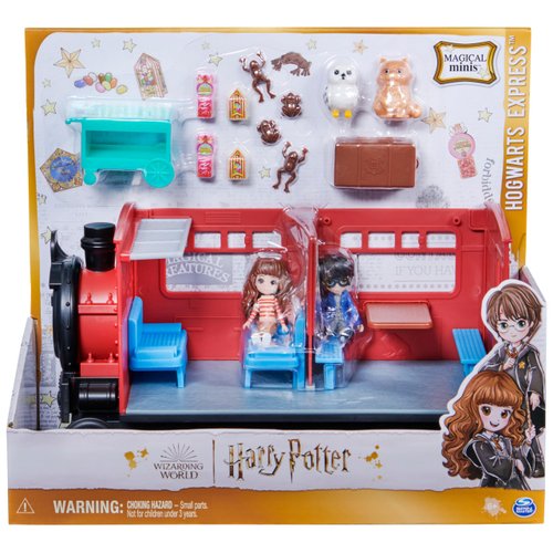 Wizarding World Harry Potter, Magical Minis Hogwarts Express Train Toy Playset with 2 Exclusive Figures, 10 Accessories, Kids Toys for Ages 6 and up
