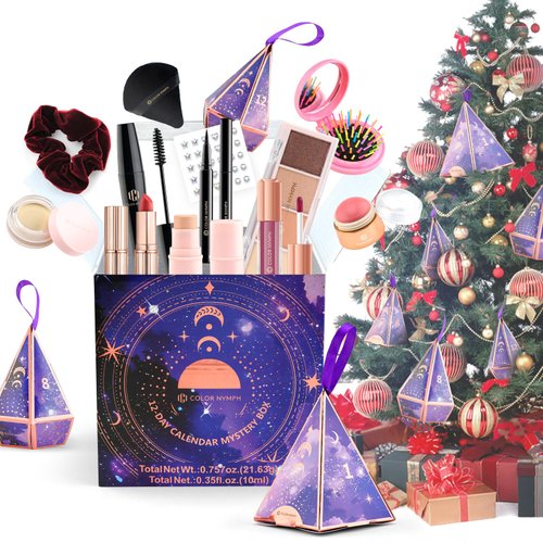 Color Nymph Makeup Kit For Women, Girls Makeup Set For Teens Professional Make Up Kits With Travel Case Full Cosmetics Kit w/ 35 Colors Eyeshadows Lipstick Blush Brushes Lipgloss Mascara