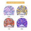 WKJHO 4 Pieces Womens Turban Hat Head Wraps for Women Twist Knot Pre-Tied Bonnet Turbans for Women Unique Leaf Pattern Beanie Cap Hats