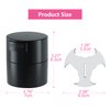 Buqikma Eyelash Extension Glue Jar Storage Tank with Bottom Sealed Adhesive Stand Activated Storage (Black)