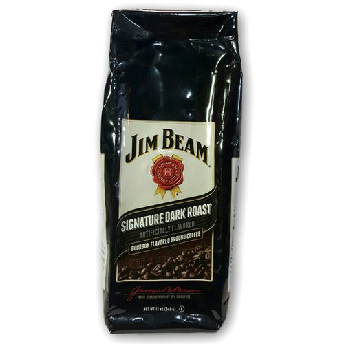 Jim Beam Bourbon Flavored Ground Coffee - 12 Ounce (Dark Roast)