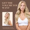 GOO GOO Clip in Hair Extensions Real Human Hair, 18inch 120g 7Pcs, 18D/22F Dirty Blonde Highlights, Remy Human Hair Extensions Clip ins for Women, Natural Human Hair