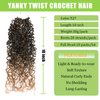 Silike 10packs Yanky Twist Crochet Braids Hair Extensions (T27, 10)