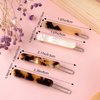 Mxxipp 4Pcs French Barrettes Slides Clips for Women Fine Hair 2 Inch Tortoise Shell No-slip Grip Clasp Classic Glossy Acrylic Hair Clips Ponytail Holders for Girls