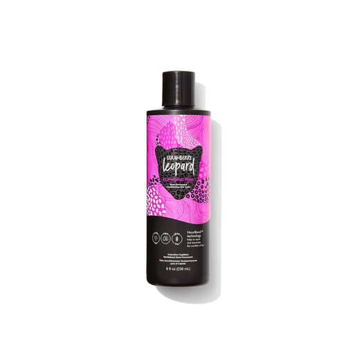Strawberry Leopard Euphoric Pink Semi Permanent Conditioning Hair Color, Repairs and Rejuvenates Hair, All Hair Types and Textures, Vegan, Cruelty-Free, Gluten-Free, 8 Fl. Oz.