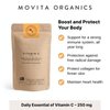 Movita Fermented Vitamin C 250mg Pouch - Fermented Whole Foods, Vitamins, and Minerals - Organic, Vegan-Friendly, Gluten-Free & Non-GMO - 30 Day Supply