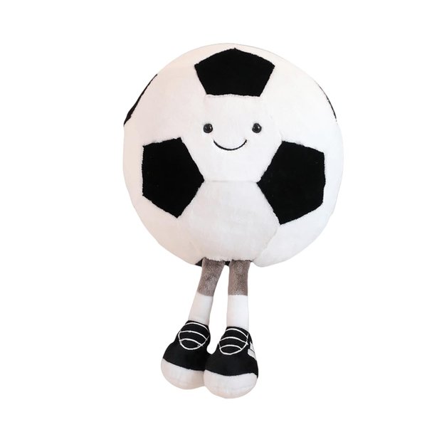 XIYUAN 13.7 inch Stuffed Sports Balls Toy Creative Football Doll Fun Cute Plush Doll Toy Plush Stuffed Spherical Soft Toys Sports Throw Pillow CushionKids Gift(Football)
