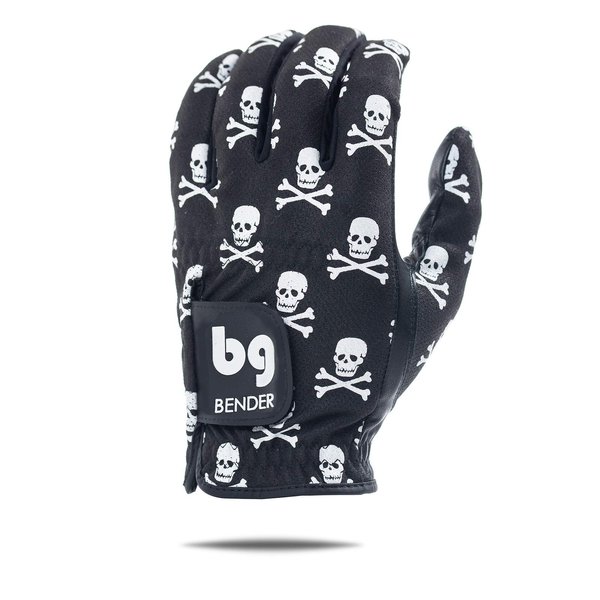 BG Bender Golf Glove | Wear On Left | (Crossbones, Ladies Medium)