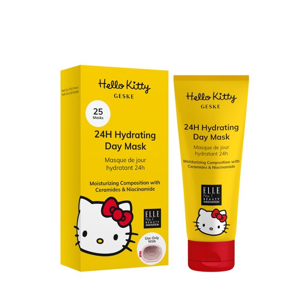 GESKE 24H Hydrating Day Mask | Use with our Hello Kitty Sonic Warm & Cool Mask | Face Mask with Ceramides & Niacinamide | Hydrating Formula | For Normal to Dry Skin | Vegan & Cruelty-free