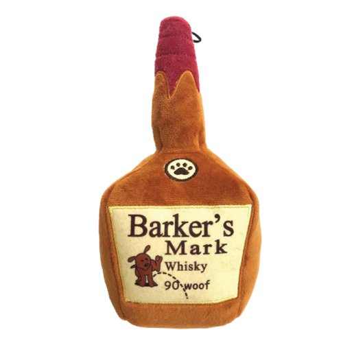 Huxley & Kent for Dogs | Barker's Mark (Small) | Funny Dog Toy | Power Plush Dog Toy with Squeaker | Dog Gift | Fun, Durable, and Safe | H&K Squeaky Dog Toy