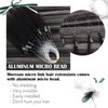 Moresoo Ombre Black Hair Extensions Micro Beads Human Hair Balayage Micro Link Hair Extensions Off Black To Silver Hair Extensions Ombre Gery Micro Link Hair Extensions Human Hair 20In 1G/S 50G