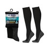 35° BELOW Compression Knee High Socks for Men/Women. Best for Travel, Nursing, Sports, Running. Aids in Circulation, Minimizes Swelling and Leg Discomfort. Keeps You Warm, 1 pair Blk, Sm/Med