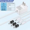 3v dc Adapter for Department 56 Accessories Village AC/DC Power Adapter, with 3 Black Selectable Plugs