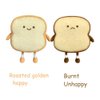 NatureMan Toast Bread Pillow,Funny Bread Shape Plush Toy Pillow, Small Cute Stuffed Plush Toast Sofa Pillow,Children's Adult Home Bedroom Decoration (Golden)