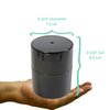 Tightvac - Premium Airtight Herb Storage Container - Holds ½ oz to 3 ounces - Keep Your Herbs and Dry Goods Fresh and Flavorful. Black Pearl