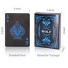 ACELION Waterproof Playing Cards, Plastic Playing Cards, Deck of Cards, Gift Poker Cards (Black Wolf)