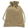 12-Pack 5.5x7.75 Natural Burlap Gift Bags w. Drawstring (Natural Brown, Medium) for Party Favors, Presents or DIY Craft by TheDisplayGuys
