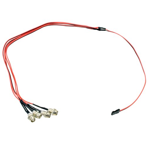 Apex RC Products 4 LED Headlight/Taillight Kit w/Bezels - Universal for 1/10 Scale RC Models 9012