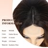WIGER Short Big Curly Lace Front Wigs Loose Wave Wig Short Wavy Bob Wigs for Black Women Ombre Brown Middle Part Shoulder Length Wig Synthetic Wigs