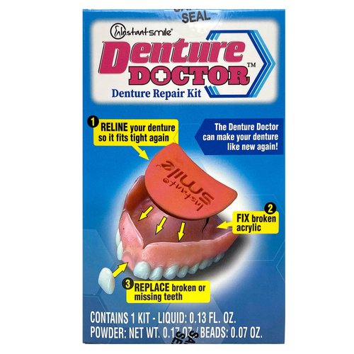 Instant Smile, Denture Doctor - Multi Purpose Denture Repair Kit