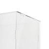 Acrylic Display Case 3 Tier Clear Display Case with Cabinet Door Desktop Dustproof Collectibles Showcase for Figures, Doll, Toy, Souvenir, Dessert, 11 x 4.7 x 14.2in