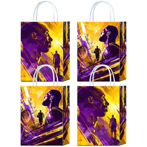 16 pcs Basketball Goodie Bags, Basketball Treat Candy Snack Bags for Team Basketball Birthday Party decorations Supplies, Basketball Party Favor Bags for Basketball Themed Party Favors