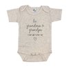 Hi Grandma & Grandpa I Can't Wait To Meet You Pregnancy Announcement Infant Bodysuit - Surprise Gift For Grandparents (White)